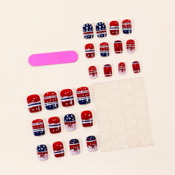 Patriotische Nagelkunst Designs Karnz