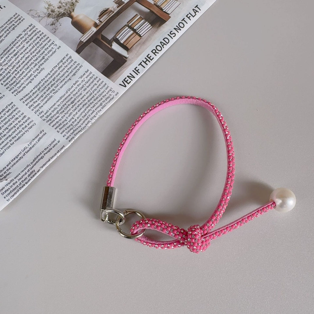 Elegante geknotte Perlenarmband-Band Karnz