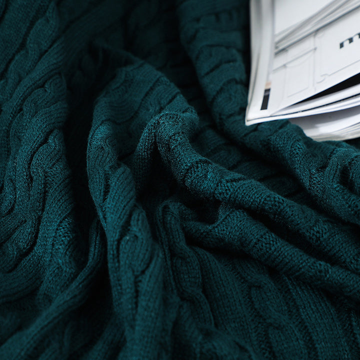 Home Gemütliche Strickdecke