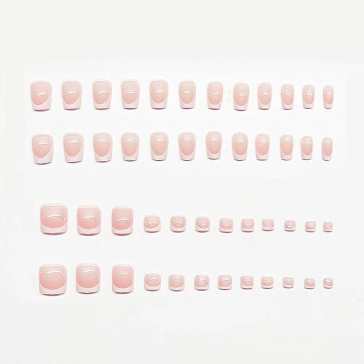 Elegantes Französisch-Spitzen Mani-Pedi-Set Karnz