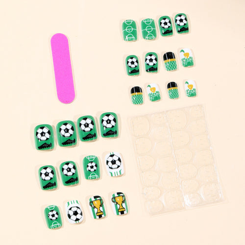 Fußball-Themen-Nagelkunst Karnz