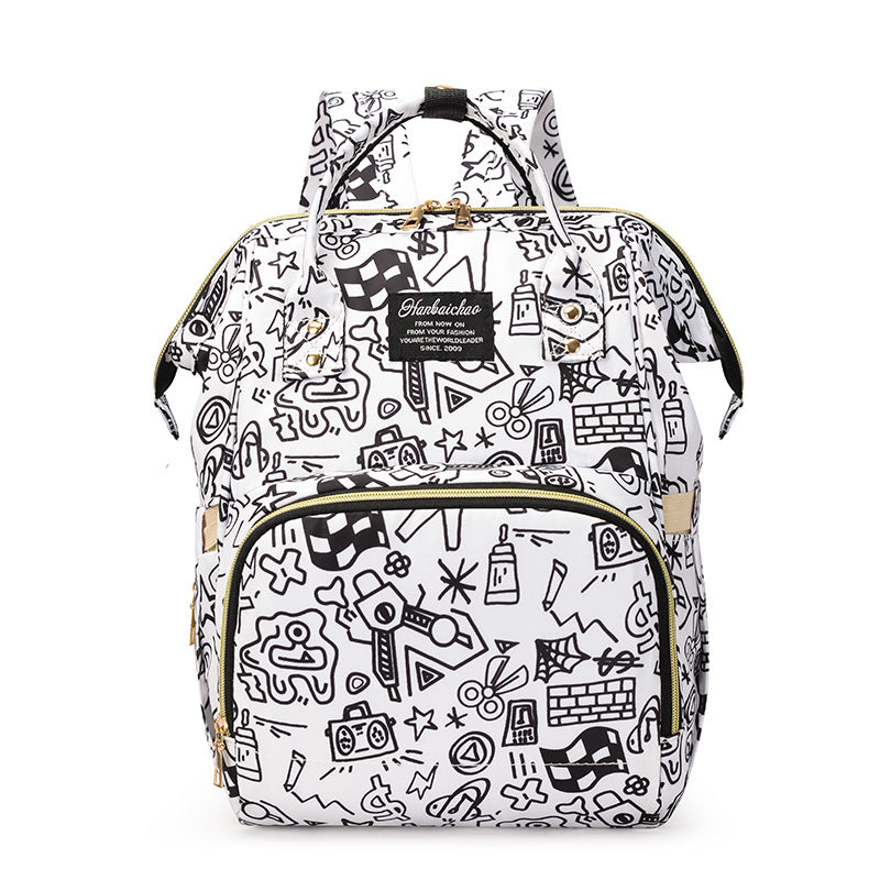 Künstlerisch gemusterter Rucksack