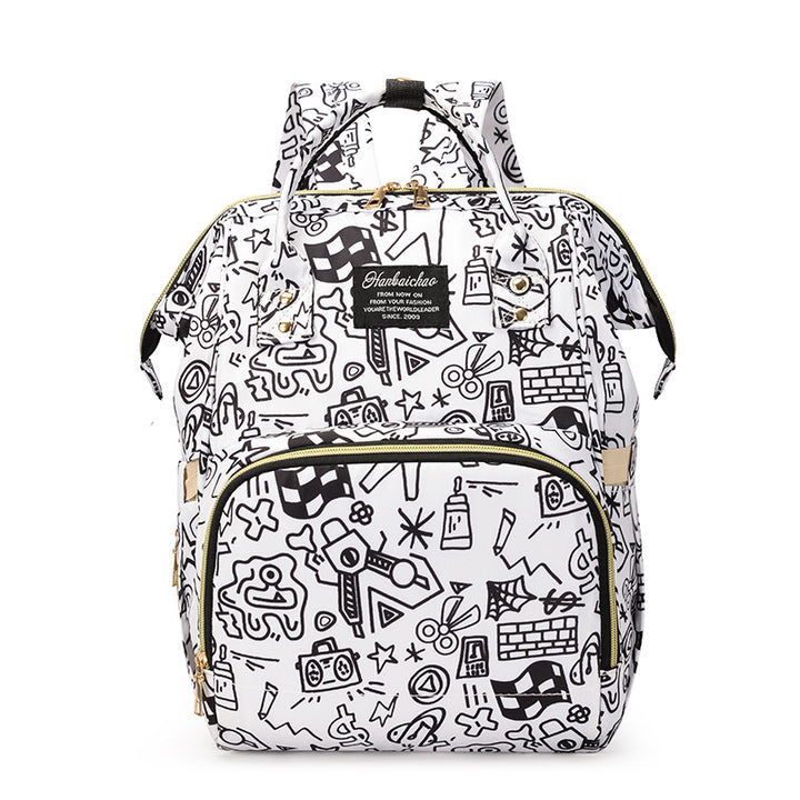 Künstlerisch gemusterter Rucksack