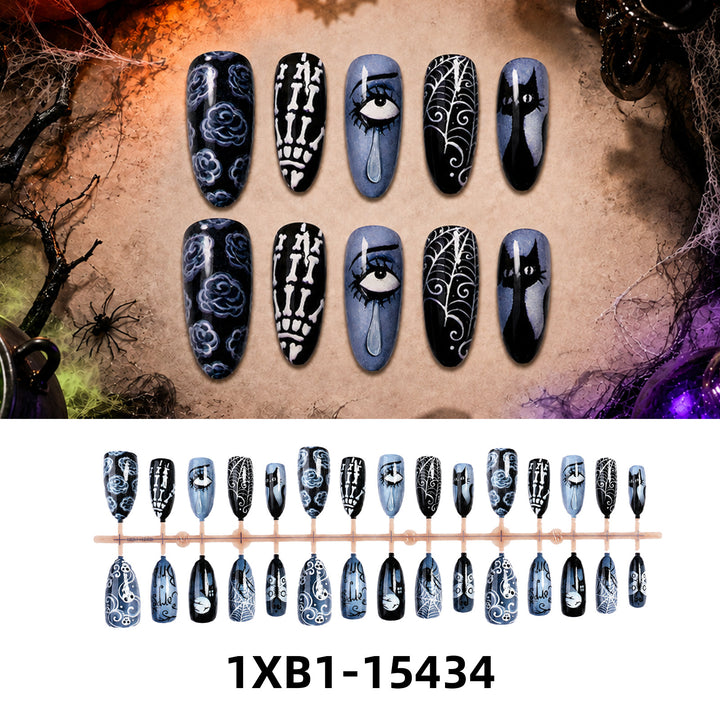 Kunstnagelset mit kreativen Halloween-Motiven Karnz