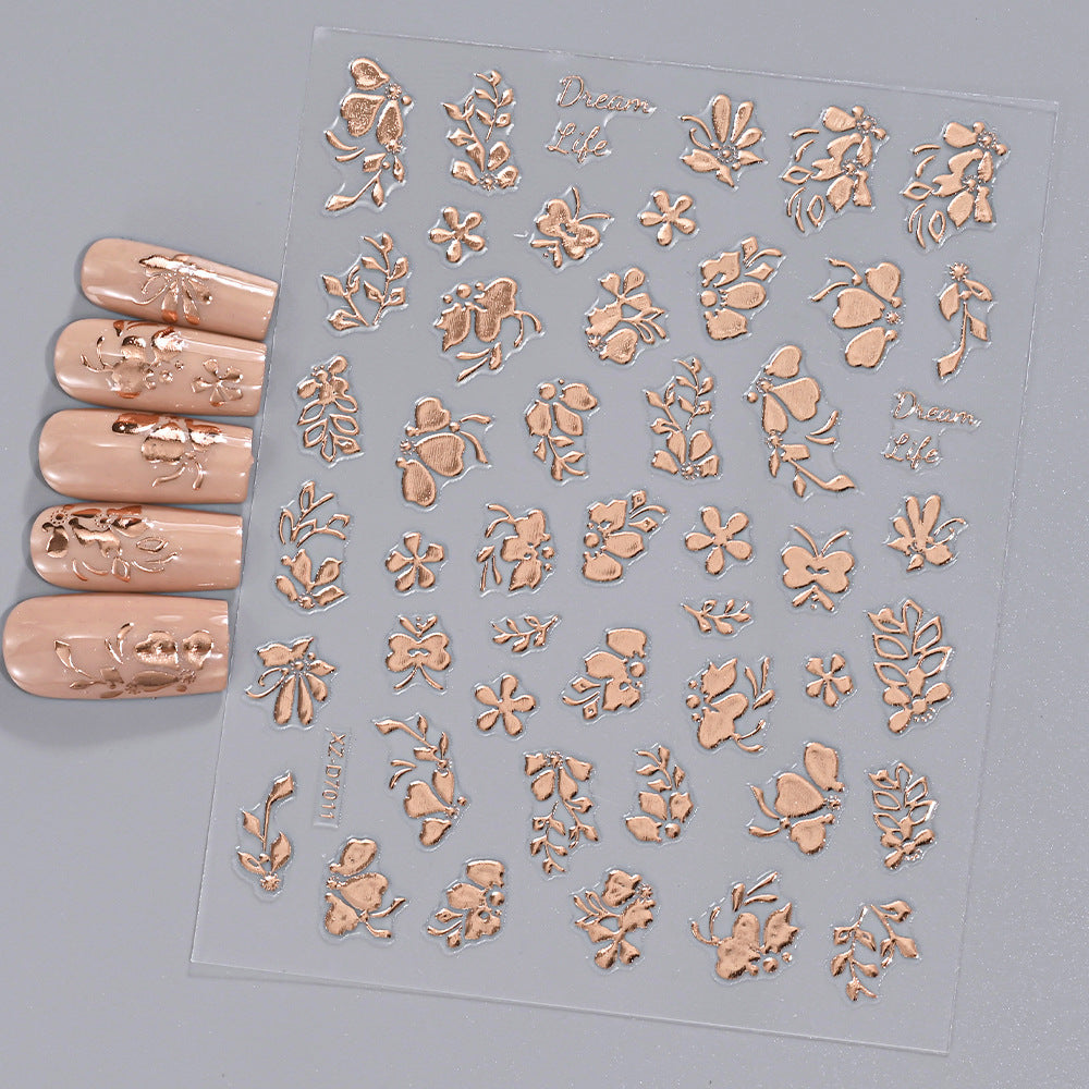 Floral Decorative Nail Art Aufkleber