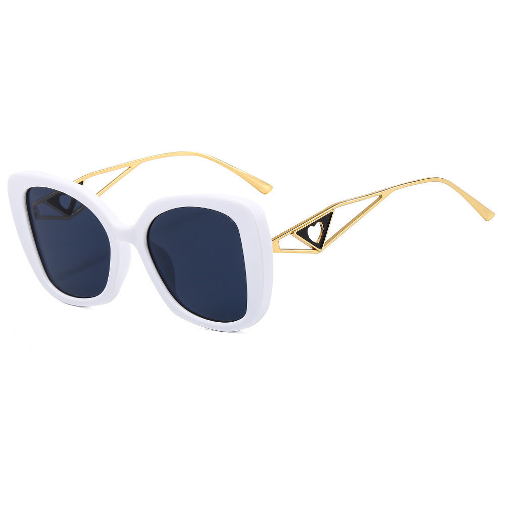 Damen modische Sonnenbrille mit auffälliger quadratischer Rahmenkonstruktion Karnz