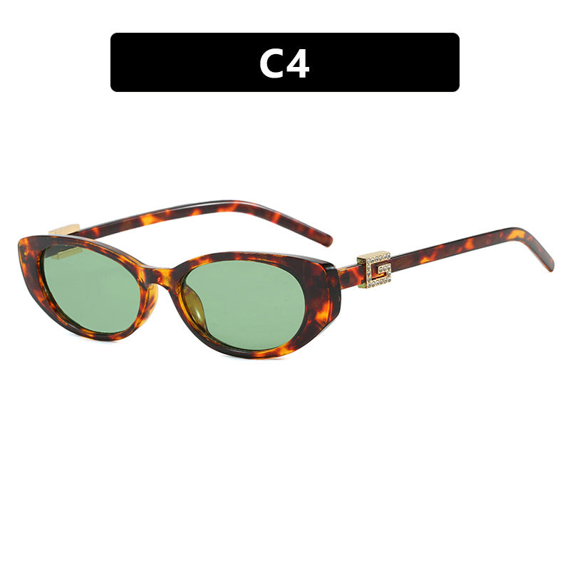 Damen cat-eye Sonnenbrille mit elegantem Metallrahmen und schützendem UV-Filter Karnz