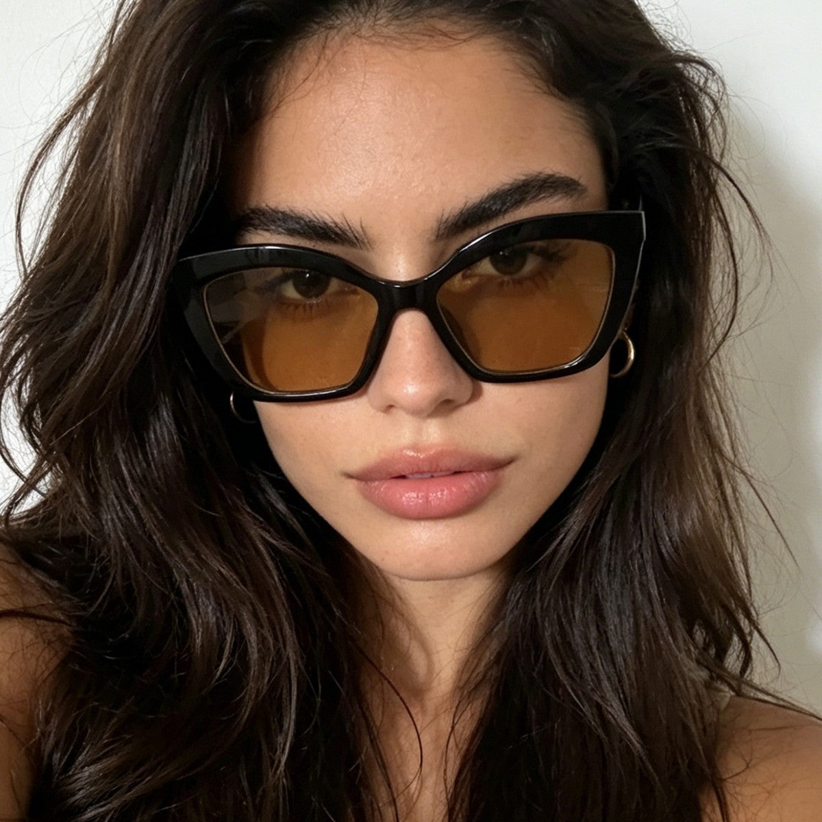 Damen extravagante Cat-Eye Sonnenbrille Karnz