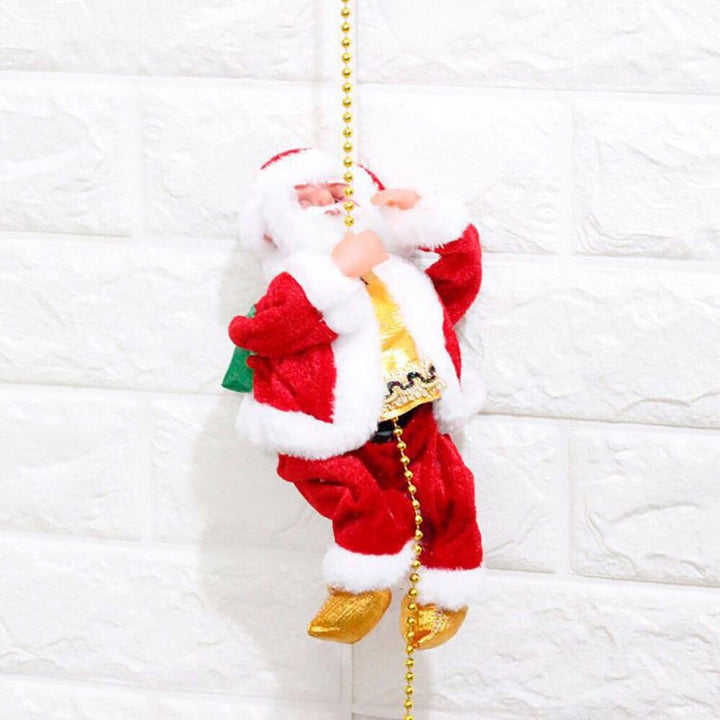 Niedliche Weihnachtsmann-Kletterfigur Karnz