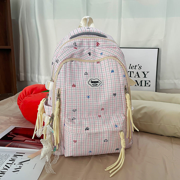 Süßer Multi-Taschen Druck Rucksack Karnz