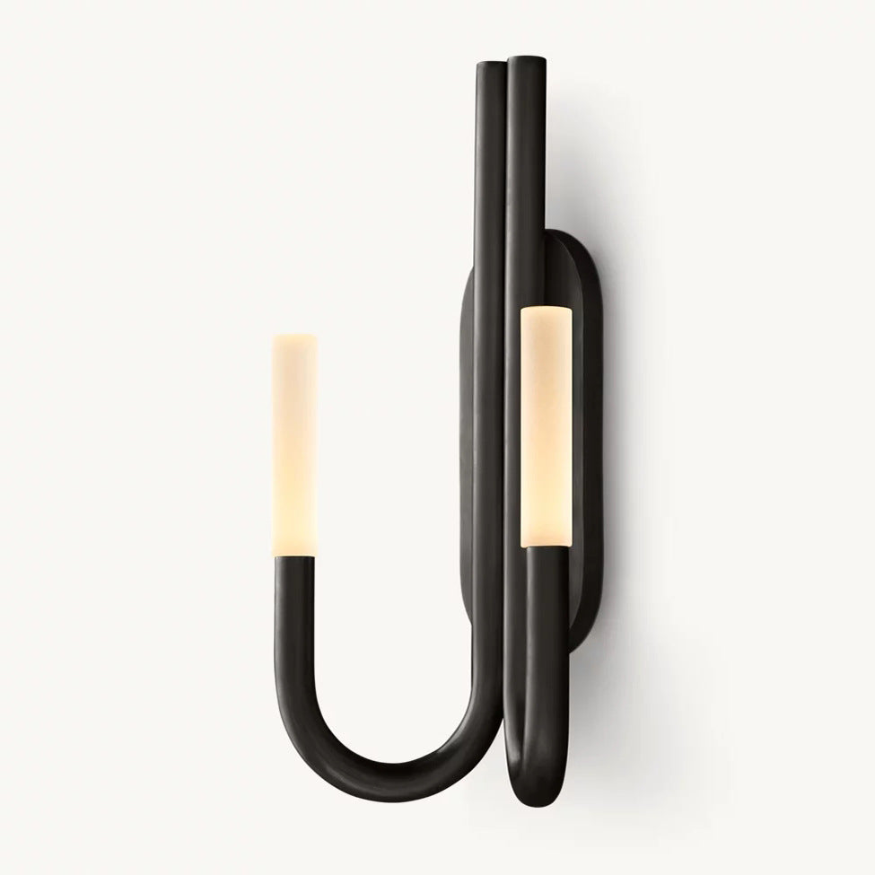 Moderne Doppelarm-Wandlampe