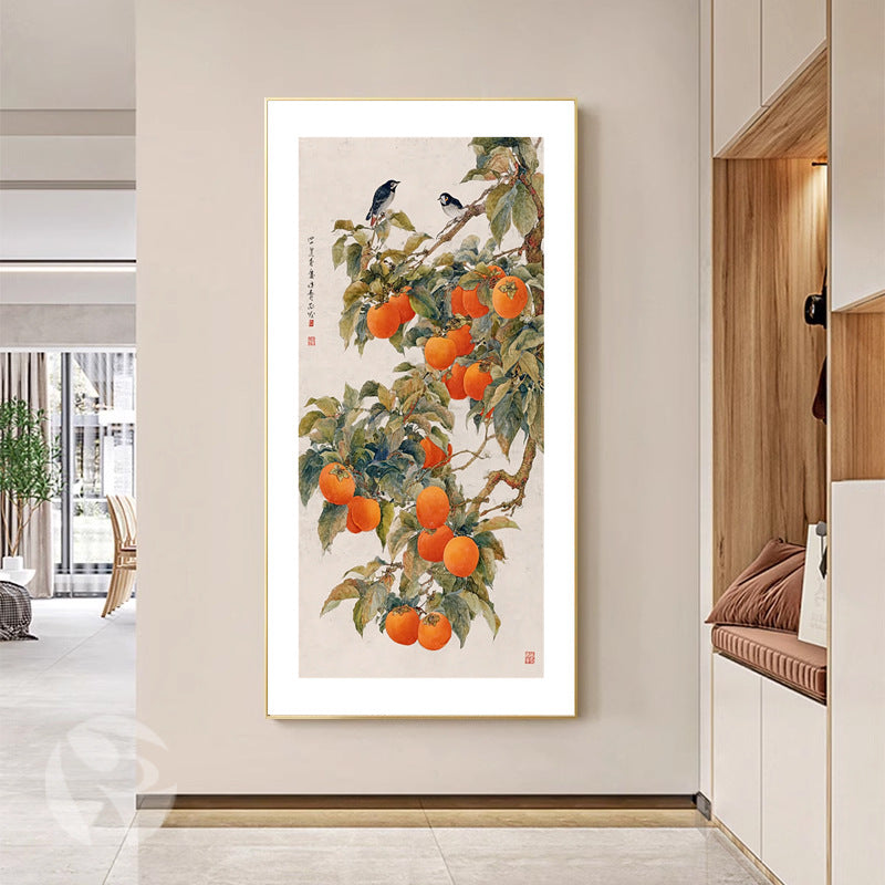 Traditionelle botanische Wandkunst