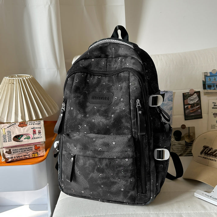 Trendige Sterne und Monde Muster Rucksack Karnz