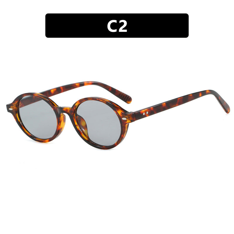 Damen runde Sonnenbrille mit modernem Design und polarisierten Gläsern Karnz