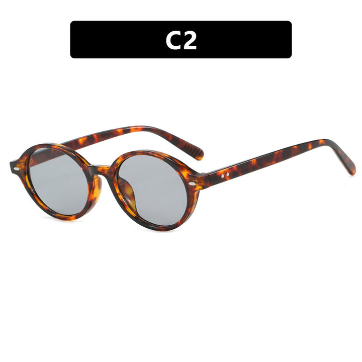 Damen runde Sonnenbrille mit modernem Design und polarisierten Gläsern Karnz