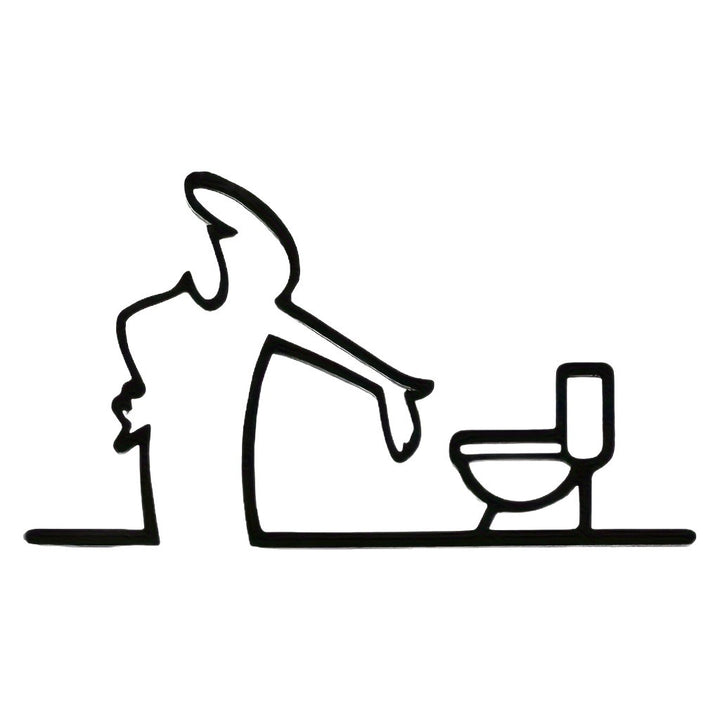 Lustige Toilettenhumor Wanddekoration