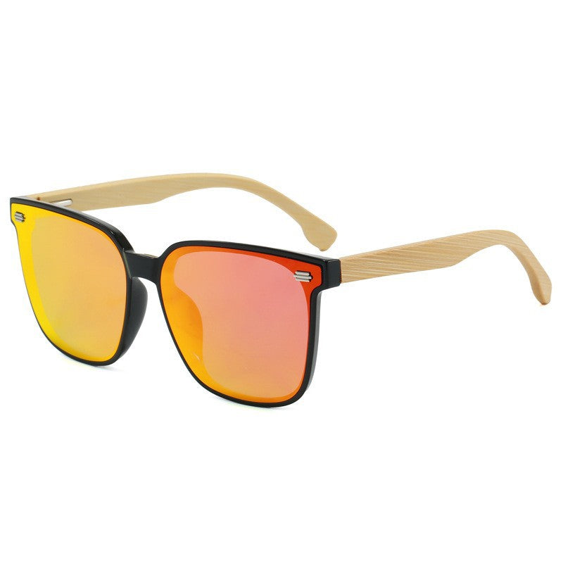 Damen Modische Sonnenbrille mit Bambusbügeln und polarisierten Gläsern Karnz