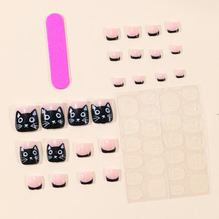 Verspielt Katzenthemen-Nagelkunst-Kit Karnz