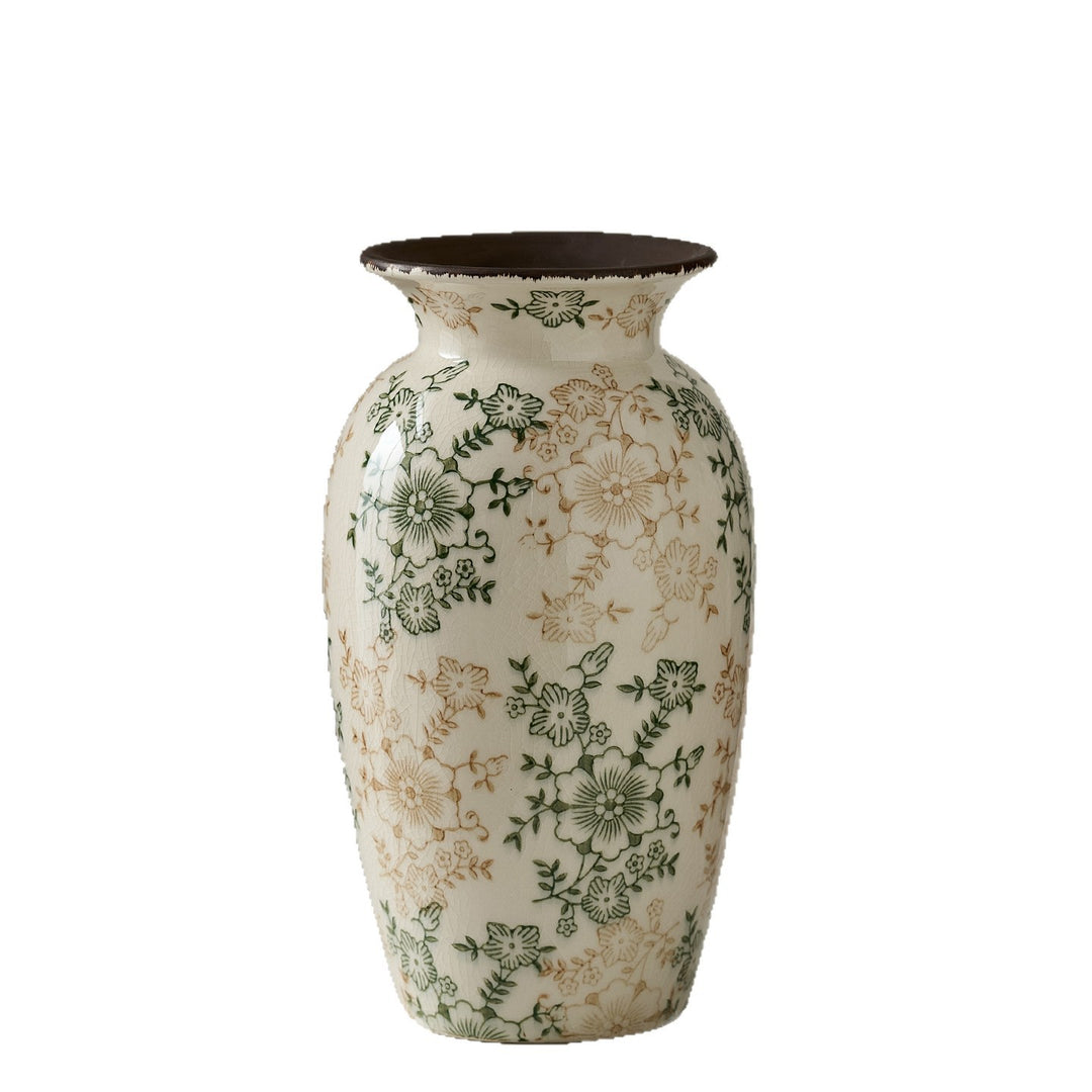 Dekorative Porzellanvase mit floralem Design Karnz