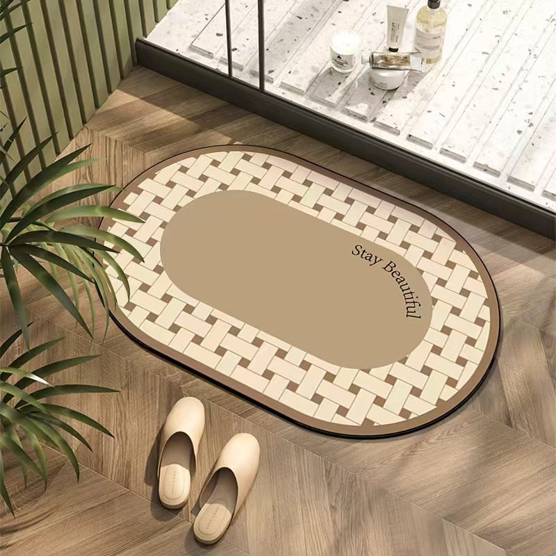 Stylische Statement Badezimmermatte