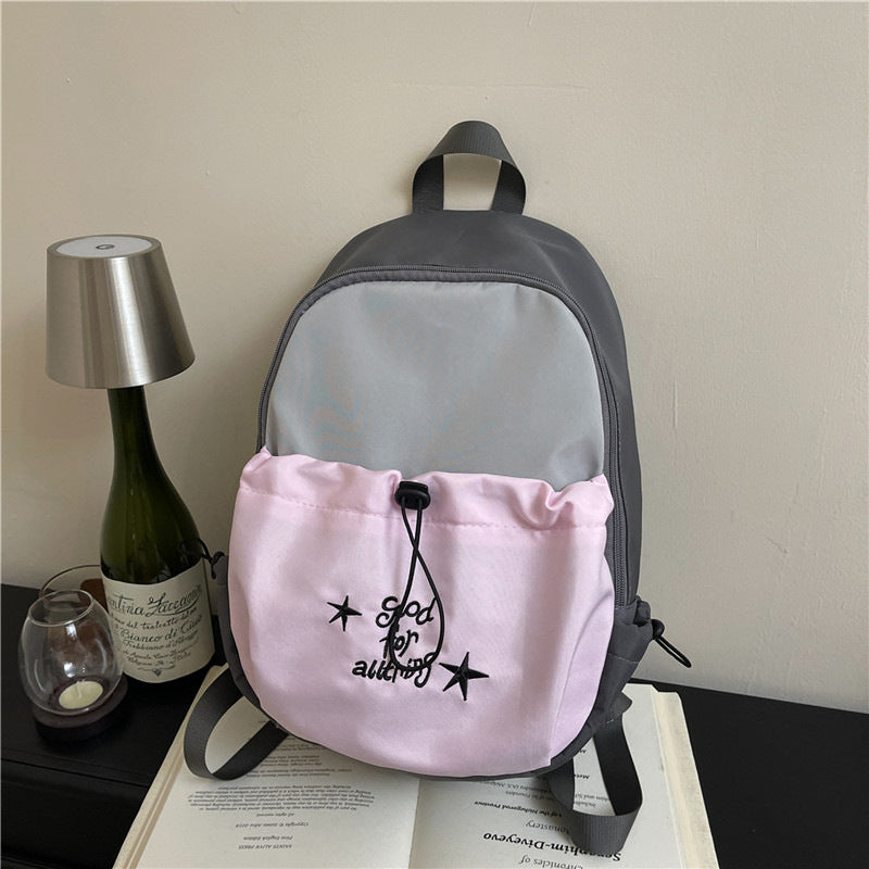 Moderne Drawstring-Verschluss-Rucksack