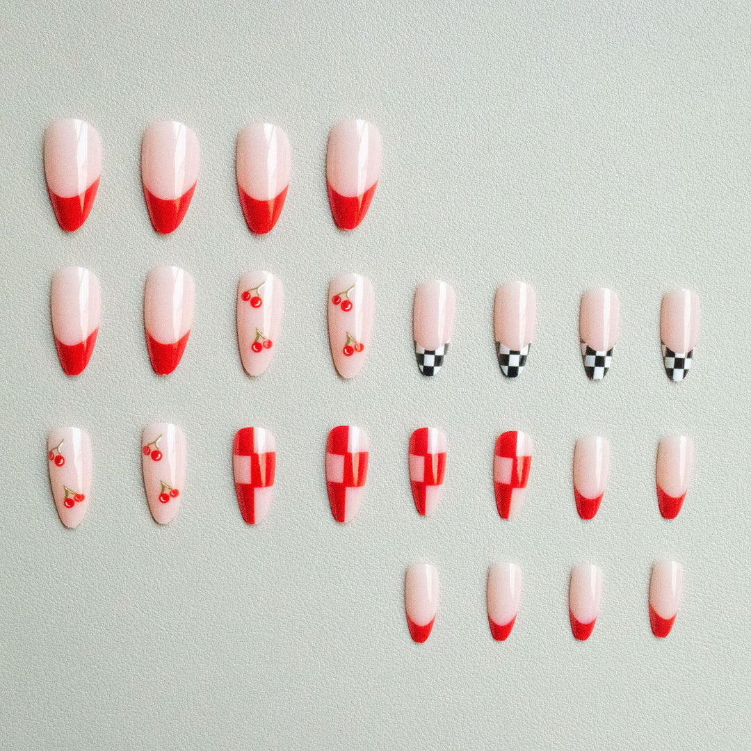 Kreatives Kirschmuster Nagelkunstset