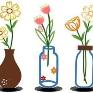 Dekorative Blumen vase Karnz