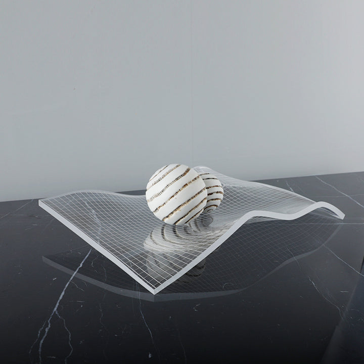 Moderne dekorative Wellen-Skulptur