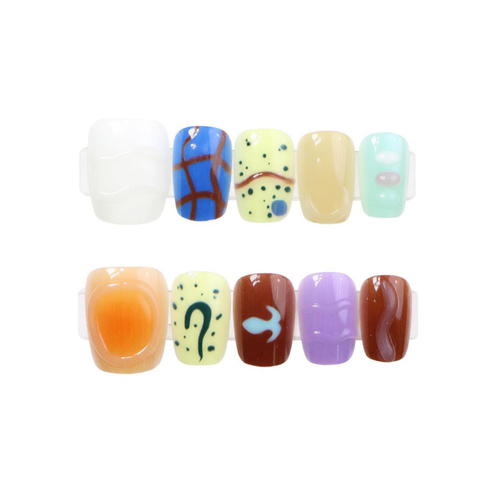 Kreative Abstrakte Nagelkunst Kollektion Karnz