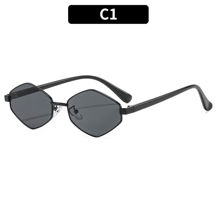 Sechseckige Rahmen Sonnenbrille