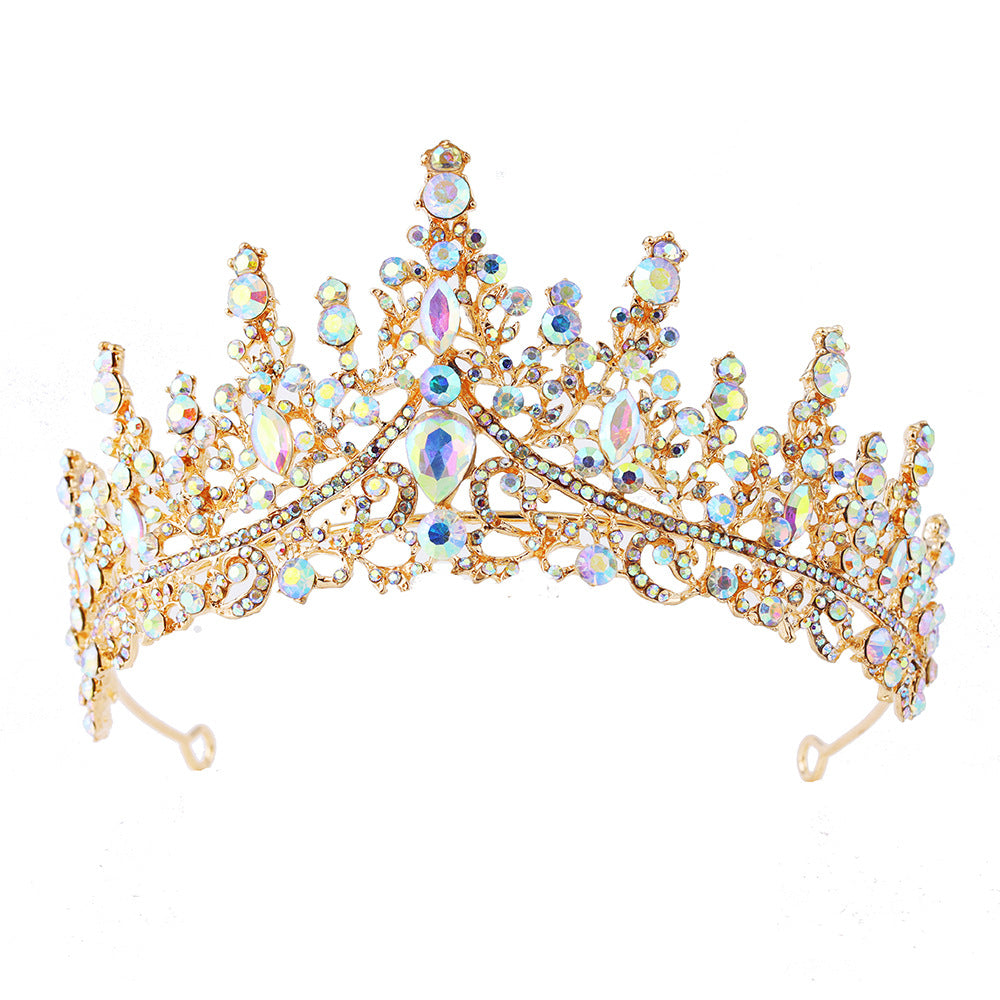 Damen Strass Tiara mit funkelnden Edelsteinen Karnz