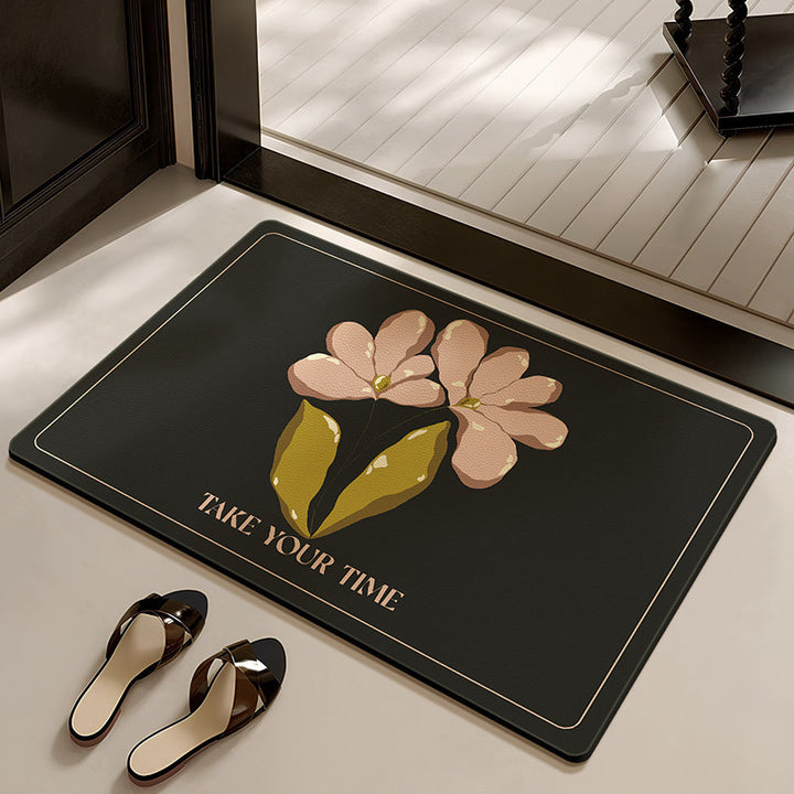 Stylische Blumenmuster Badezimmermatte