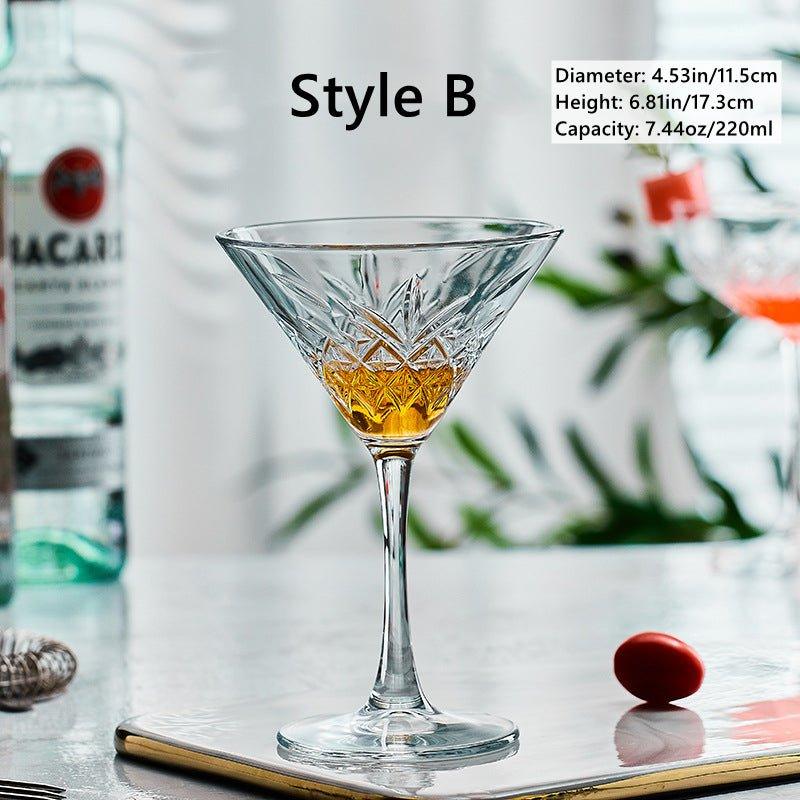 Gemusterte Martini Cocktailgläser | Karnz
