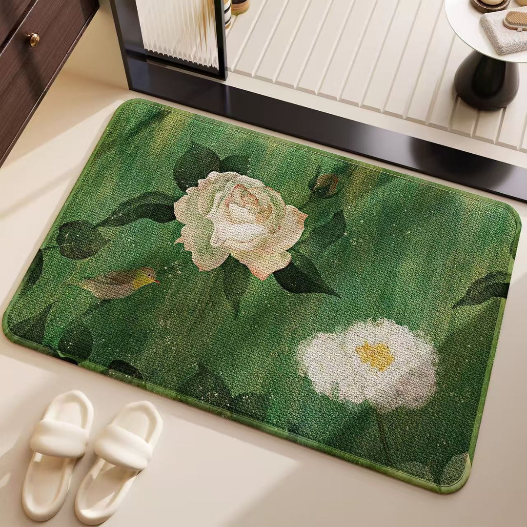 Künstlerische, vom Ozean inspirierte Badematte für das Badezimmer