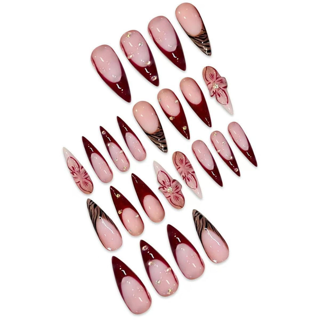 Premium Künstlerische Stiletto Nagelverstärkungen Karnz