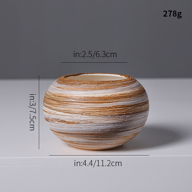 Künstlerische Spiraldesign Keramikvase Karnz