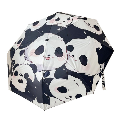 Damen Faltbarer Regenschirm mit verspieltem Pandadesign Karnz