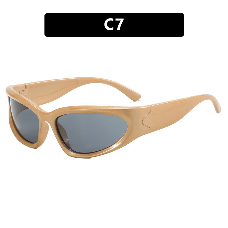 Damen sportliche Sonnenbrille mit ergonomischem Design und schützendem UV-Filter Karnz