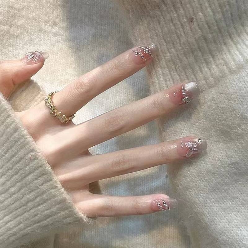 Dekorative Acryl Press-On Nagelkunst Karnz
