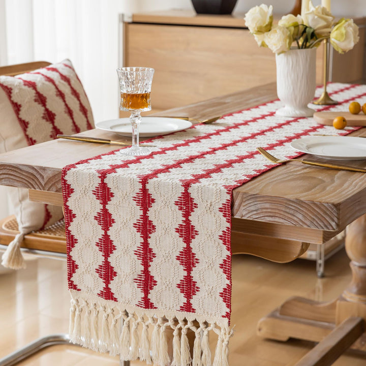 Bohemian Stil Fransen Tischdecke