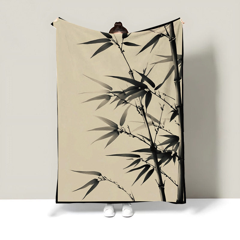 Dekorative Bambus Druck Tagesdecke