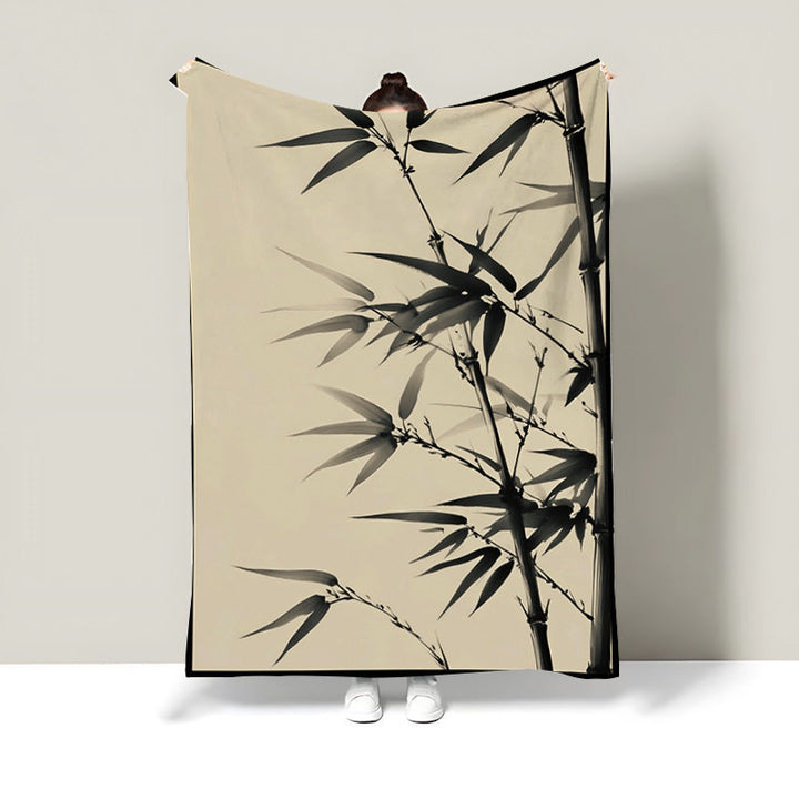 Dekorative Bambus Druck Tagesdecke
