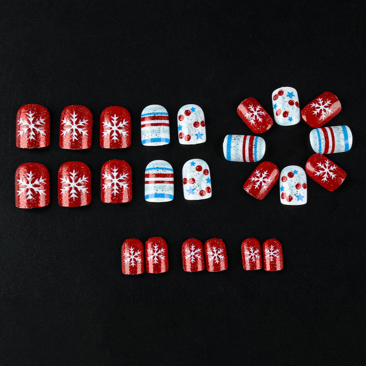 Festlich Thematisierte Press-On Nagelkunst Karnz