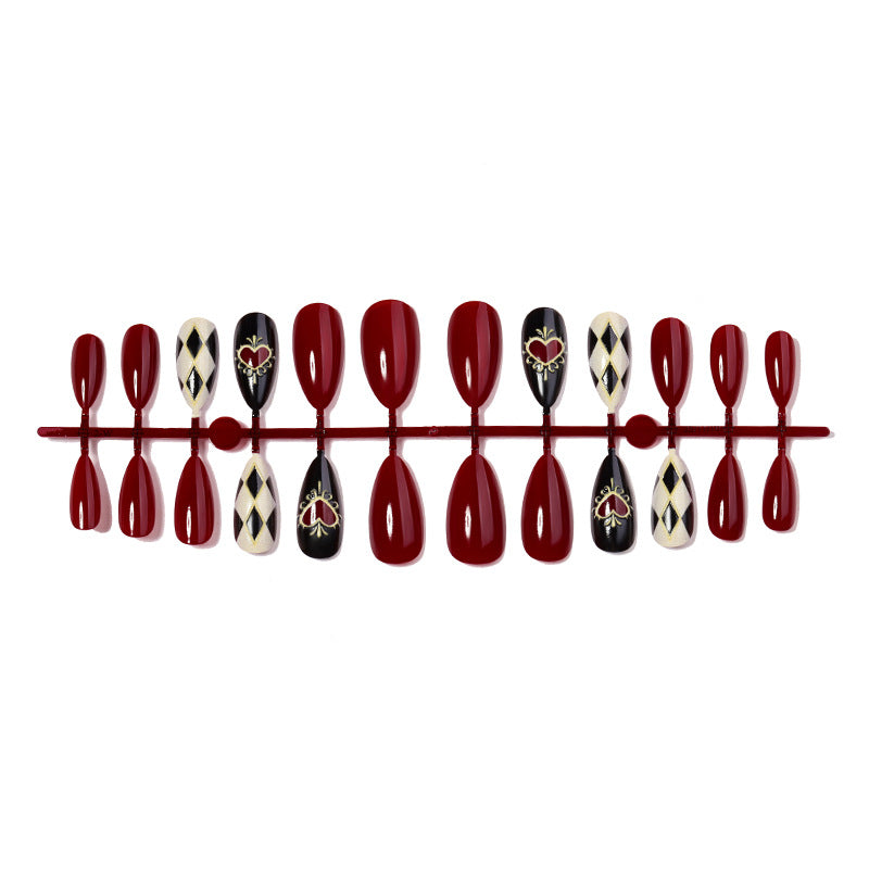 Künstlerischer Designer Press-On Nail Set Karnz