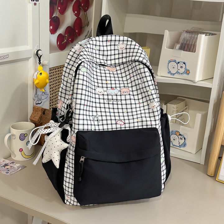Süßer Charakterdruck Pink Rucksack Karnz