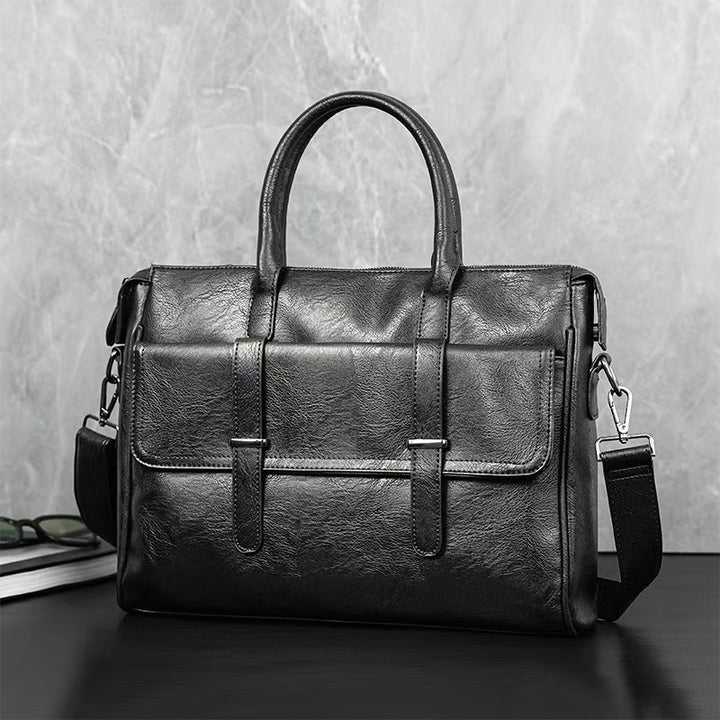 Premium Leder Messenger Aktentasche