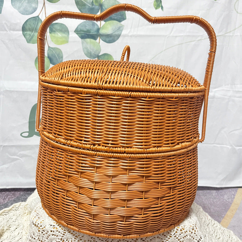 Eleganter Geflochtener Picknickkorb Karnz