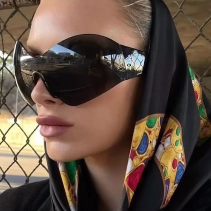 Damen futuristische Sonnenbrille Karnz