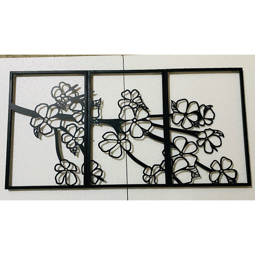 Dekorative florale Metallwandkunst-Panel Karnz