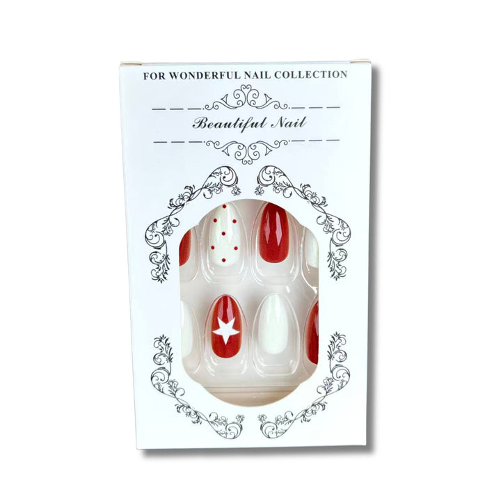 Künstlerisches, urlaubsorientiertes Press-On-Nagelset